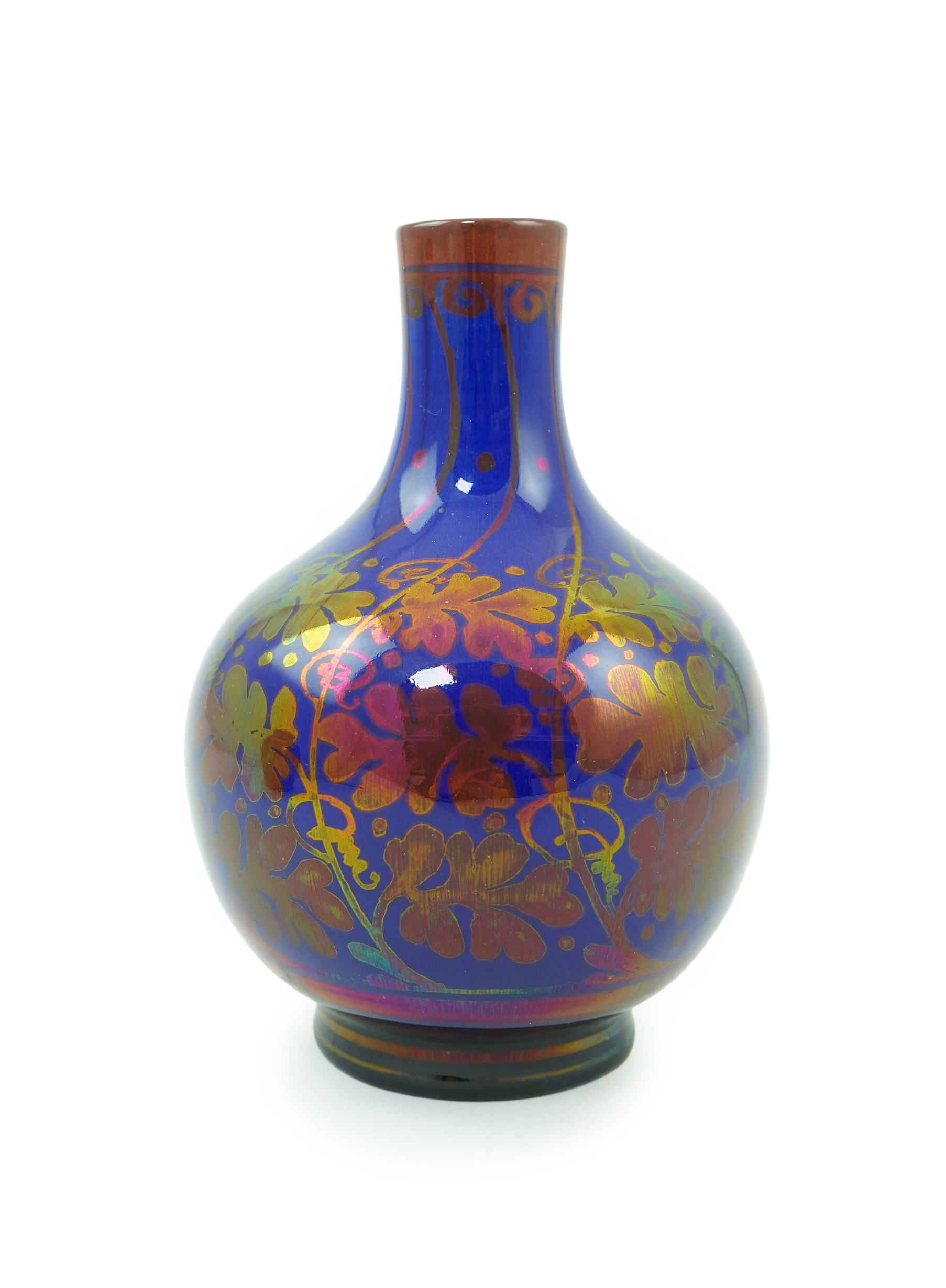 Gordon M. Forsyth (1879–1952) for Pilkingtons Royal Lancastrian: A copper lustre bottle vase